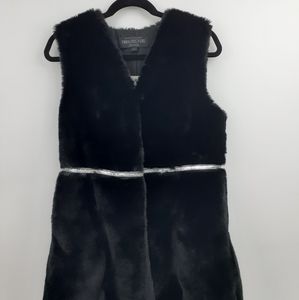 Donna Salyers Fabulous Furs Faux Scallop Mink Vest